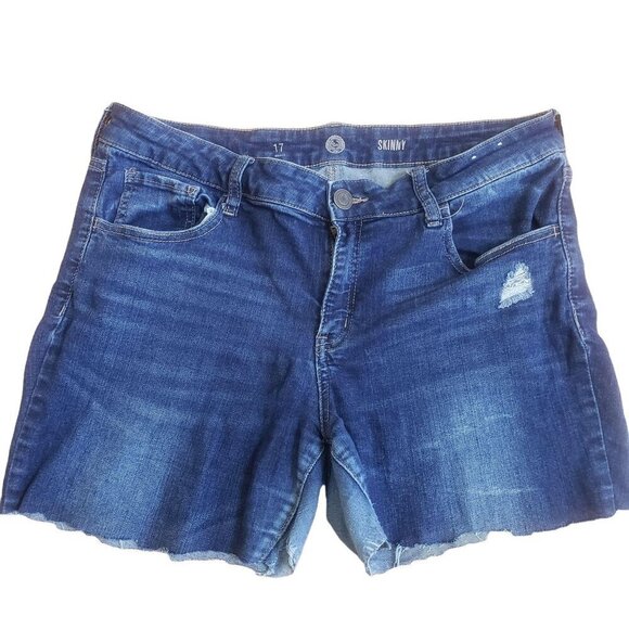 Soho Womens Denim  Distressed Shorts Size 17 - Picture 1 of 5